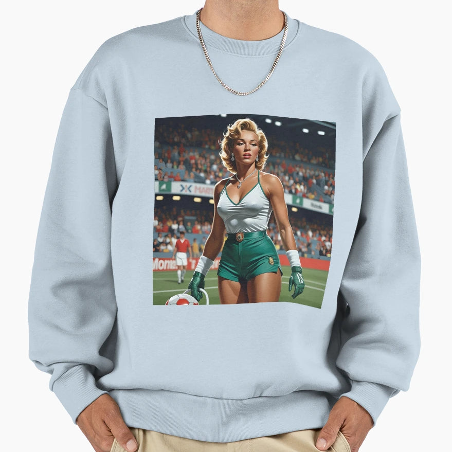 Modern Marilyn Monroe Blonde Sweatshirt - Aesthetic Graphic Men Women - T-Shirt, Sweatshirt, Hoodie