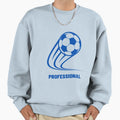 Football Blue Ball Curve Professional Sweatshirt - Streetwear Style Unisex - T-Shirt, Sweatshirt, Hoodie