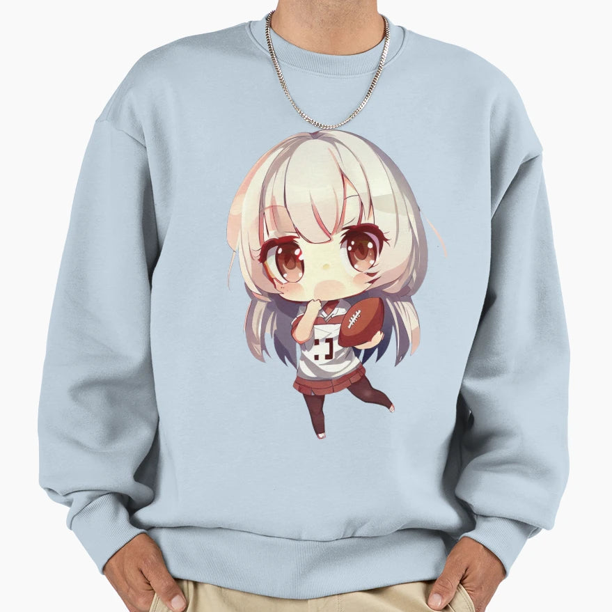 Chibi Football Anime Sweatshirt - Graphic Print Unisex - T-Shirt, Sweatshirt, Hoodie