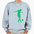 Football Green Dribble 2 Player Ball Sweatshirt - Aesthetic Graphic Unisex - T-Shirt, Sweatshirt, Hoodie