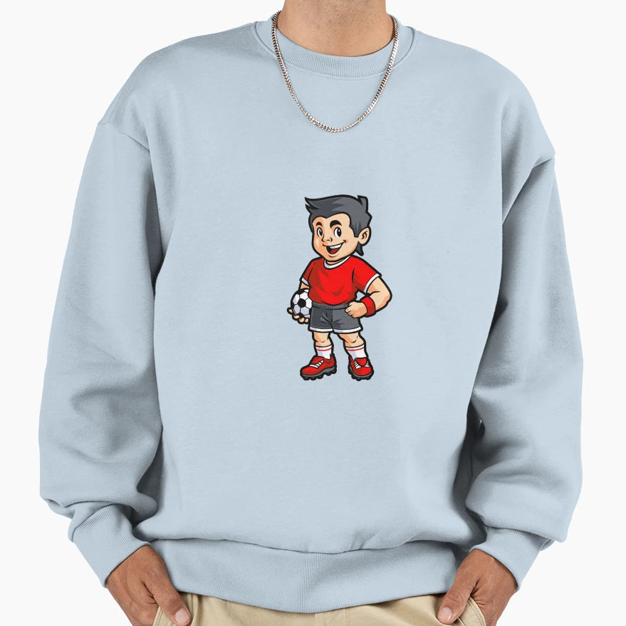 Football Cartoon Player Ball Your Feet Sweatshirt - Novelty Apparel Unisex - T-Shirt, Sweatshirt, Hoodie