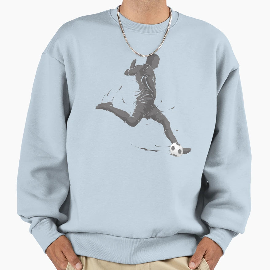 Soccer Player Sweatshirt - Trendy Graphic for Adults - T-Shirt, Sweatshirt, Hoodie