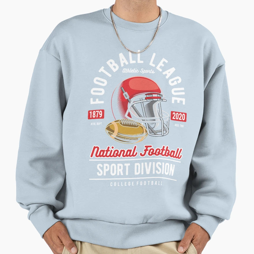Football League Sweatshirt - Minimalist Print for Adults - T-Shirt, Sweatshirt, Hoodie
