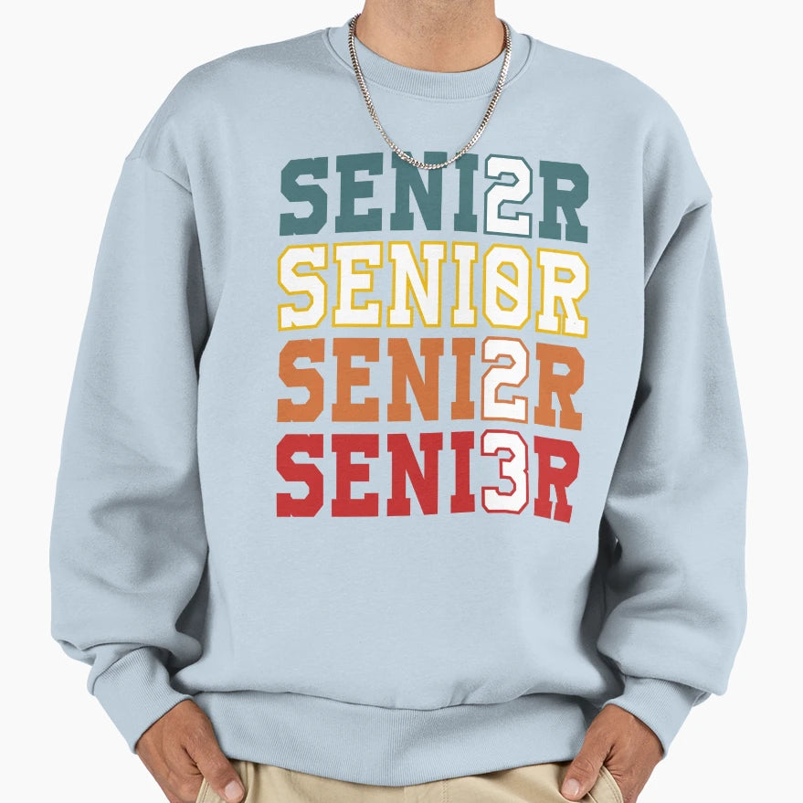 Funny Class 2023 Seniors 23 Senior Sweatshirt - Minimalist Print Men Women - T-Shirt, Sweatshirt, Hoodie