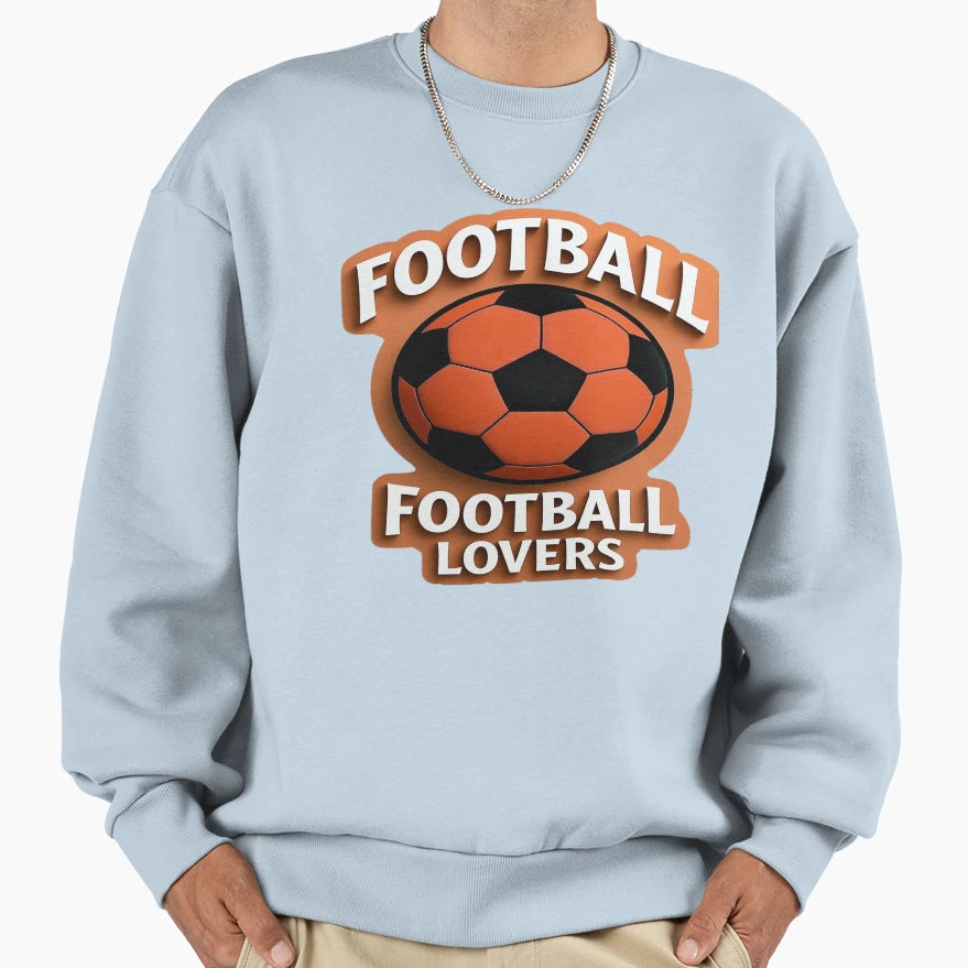 Football Lovers Orange Soccer Ball T-Shirt - Fun Novelty Design for Adults - T-Shirt, Sweatshirt, Hoodie