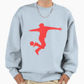 Football Red Dribbler 3 Player Ball Sweatshirt - Streetwear Style Unisex - T-Shirt, Sweatshirt, Hoodie