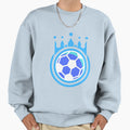 Football Blue Crown Ball Football Sweatshirt - Novelty Apparel Men Women - T-Shirt, Sweatshirt, Hoodie
