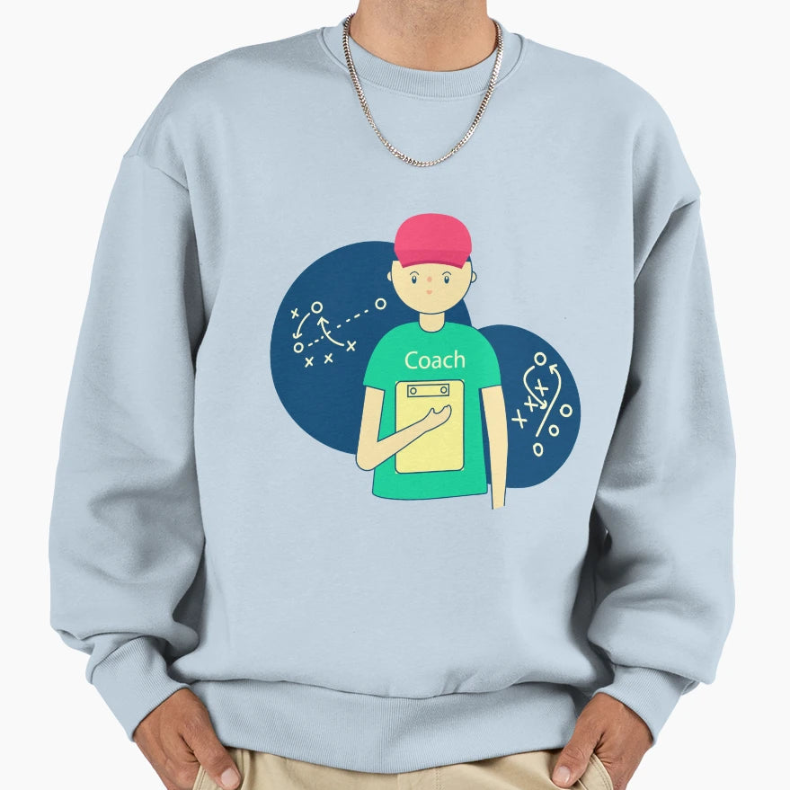 Technical Coach Game Plan Genius Sweatshirt - Graphic Print for Adults - T-Shirt, Sweatshirt, Hoodie