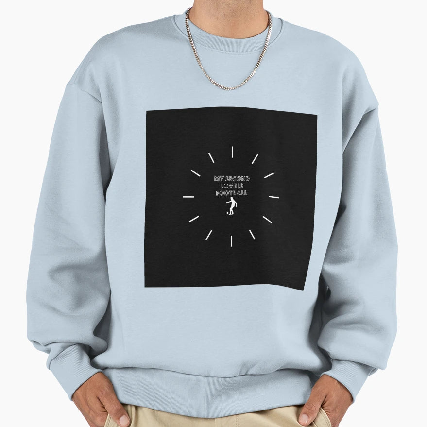 My Second Love Is Football Football Best T-Shirt - Minimalist Print Unisex - T-Shirt, Sweatshirt, Hoodie