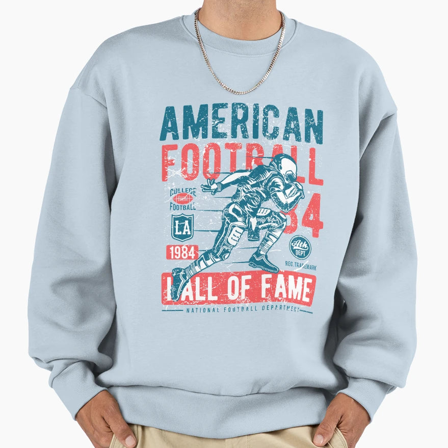 American Football Hall Fame Sweatshirt - Minimalist Print for Adults - T-Shirt, Sweatshirt, Hoodie