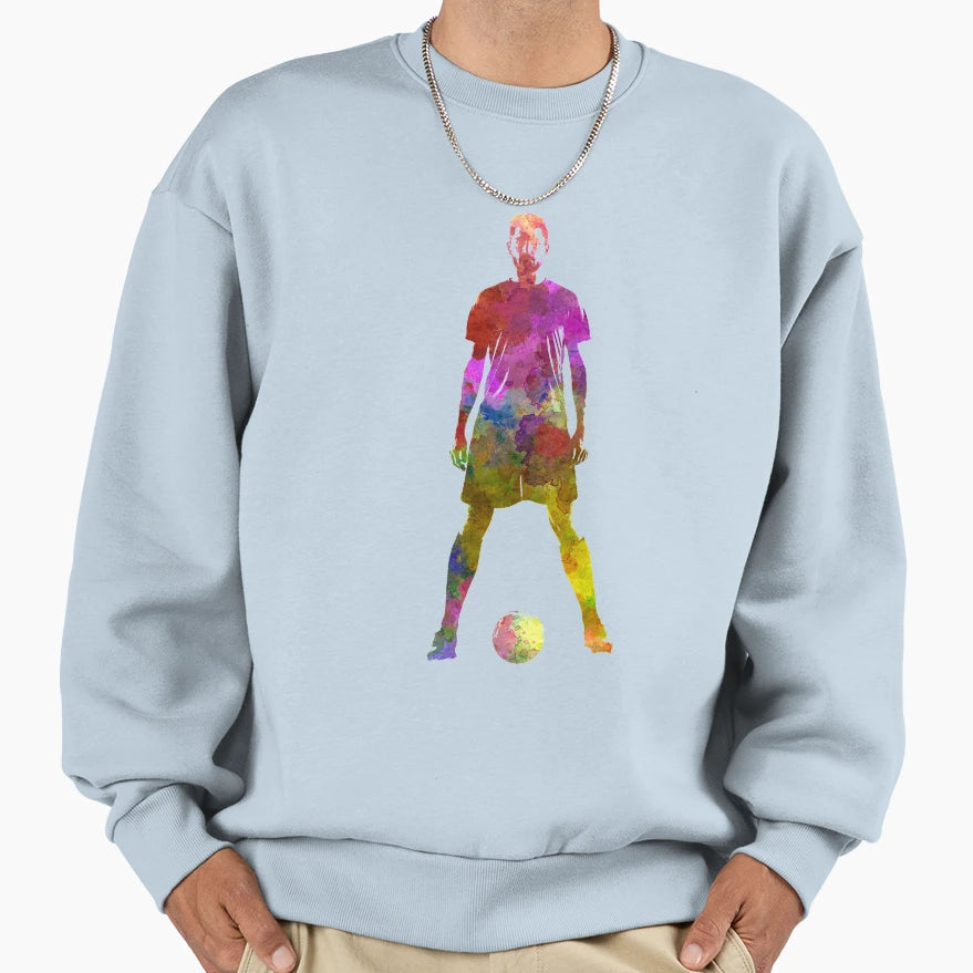 Soccer Football Player 11 Sweatshirt - Trendy Graphic Men Women - T-Shirt, Sweatshirt, Hoodie