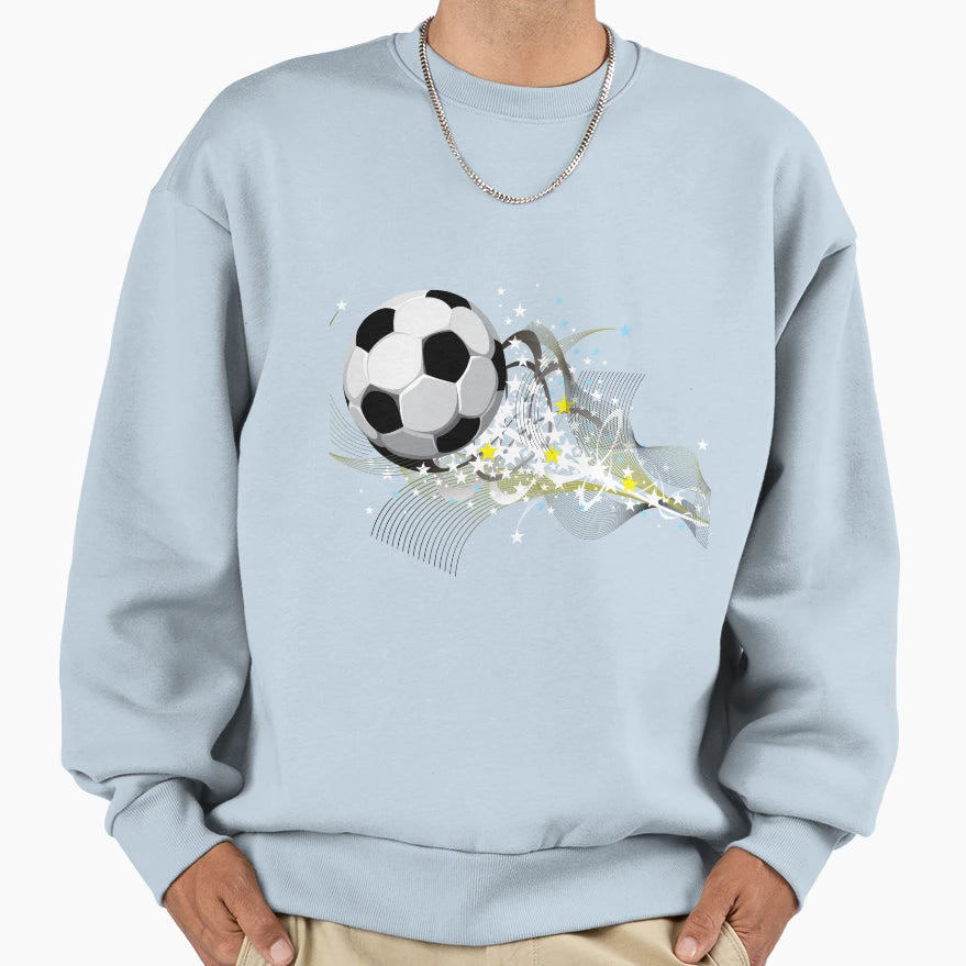 Football Themes Pattern Sweatshirt - Graphic Print for Adults - T-Shirt, Sweatshirt, Hoodie