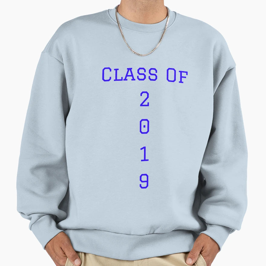 Class 2019 Senior Graduates Sweatshirt - Custom Art Print for Adults - T-Shirt, Sweatshirt, Hoodie