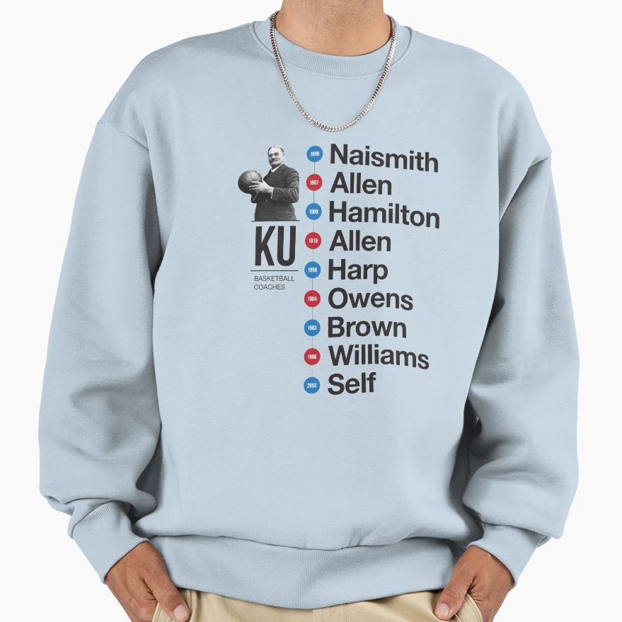 History Ku Basketball Coaches Sweatshirt - Streetwear Style Unisex - T-Shirt, Sweatshirt, Hoodie