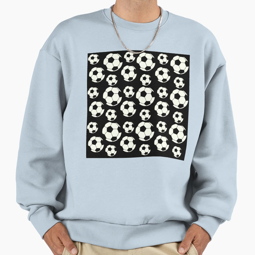 Football Soccer Balls Theme Gifts Sweatshirt - Minimalist Print Men Women - T-Shirt, Sweatshirt, Hoodie