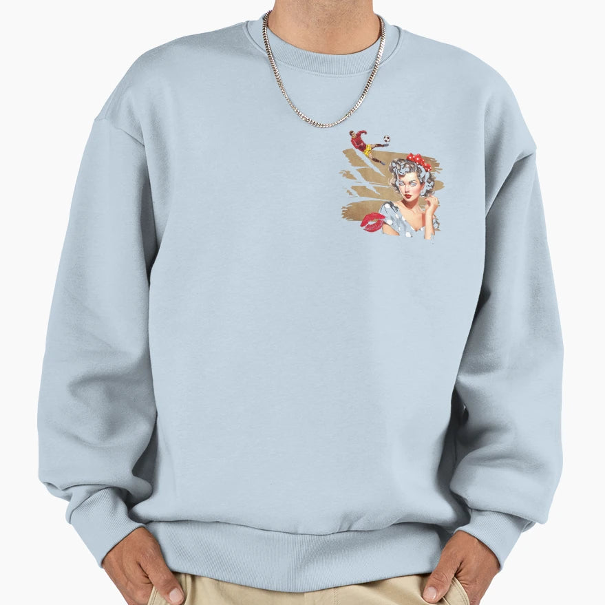 I Love Football Sweatshirt - Trendy Graphic Men Women - T-Shirt, Sweatshirt, Hoodie
