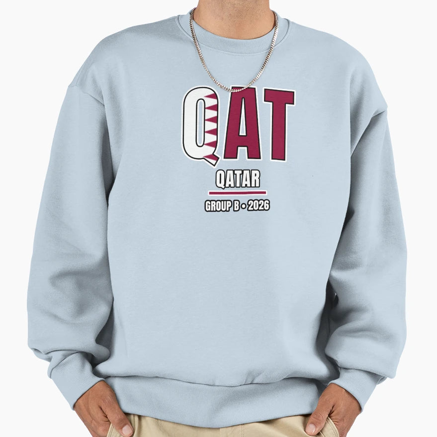 Qatar 2026 Football Qat Qatar Soccer Fan T-Shirt - Custom Art Print Unisex - T-Shirt, Sweatshirt, Hoodie