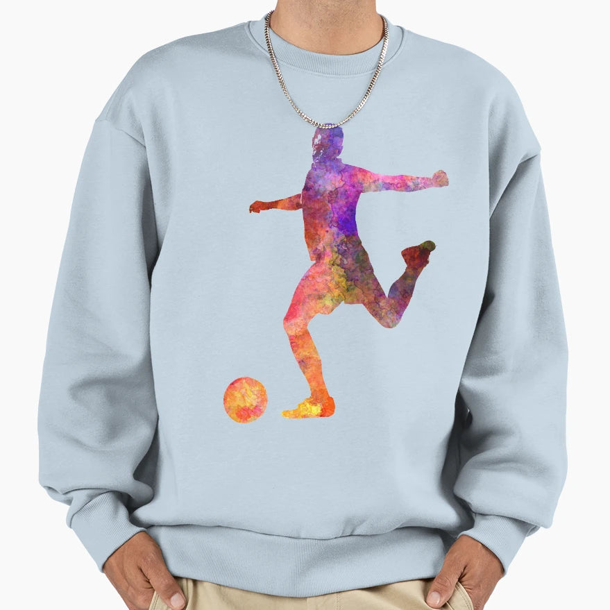 Soccer Football Player 03 Sweatshirt - Aesthetic Graphic for Adults - T-Shirt, Sweatshirt, Hoodie