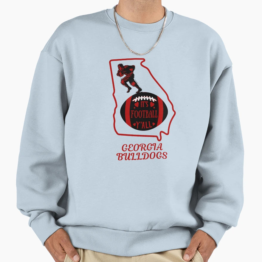 Its Football Yall Sweatshirt - Custom Art Print Unisex - T-Shirt, Sweatshirt, Hoodie