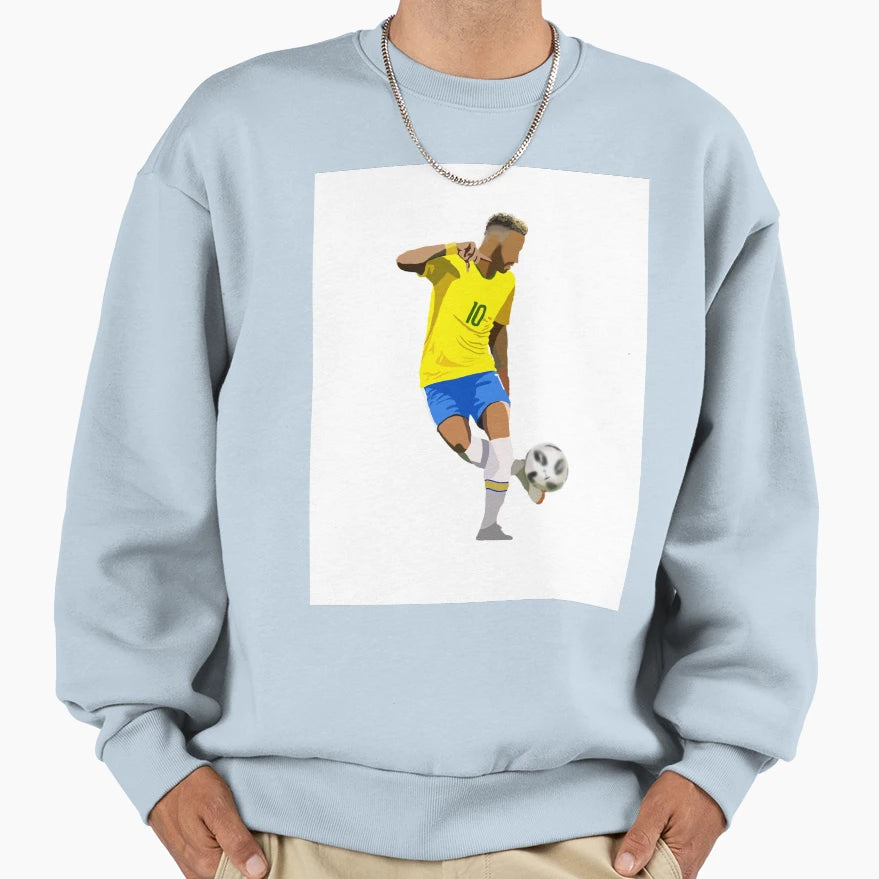 Neymar Jr Brazil Sweatshirt - Graphic Print for Adults - T-Shirt, Sweatshirt, Hoodie