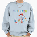Soccer Teens Sweatshirt - Aesthetic Graphic for Adults - T-Shirt, Sweatshirt, Hoodie