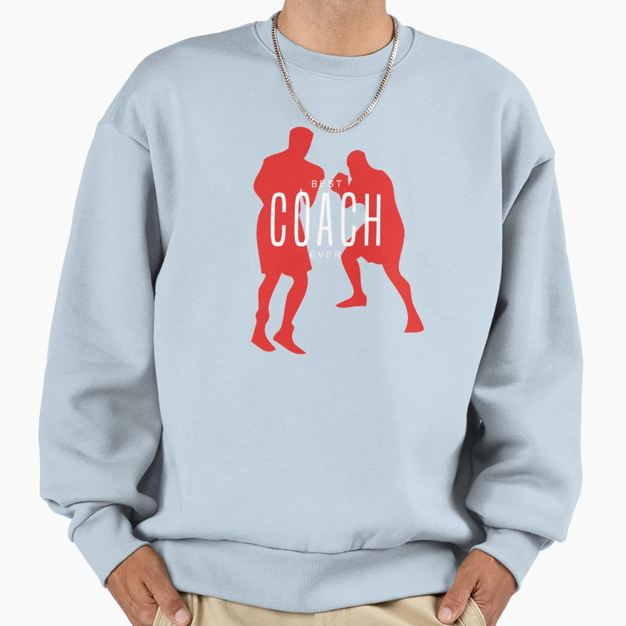 Best Boxing Coach Ring Sports Sweatshirt - Trendy Graphic for Adults - T-Shirt, Sweatshirt, Hoodie