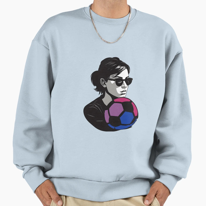 Soccer Bisexual Lgbtqia Pride Sweatshirt - Graphic Print Men Women - T-Shirt, Sweatshirt, Hoodie