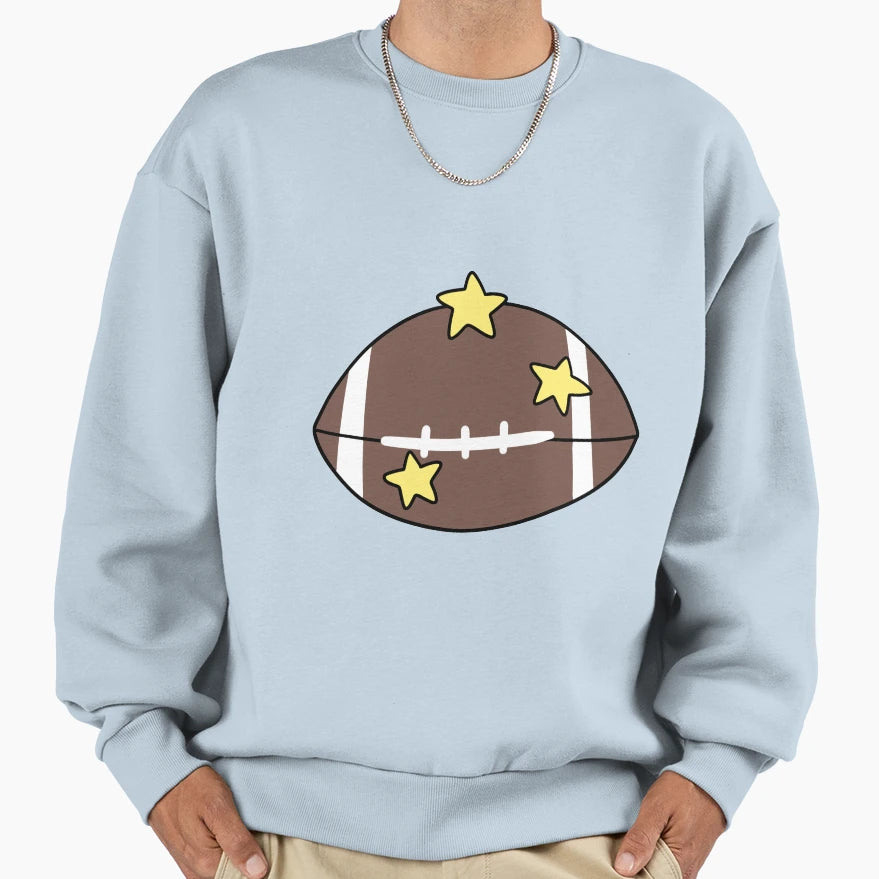 Starry Football Sweatshirt - Streetwear Style Unisex - T-Shirt, Sweatshirt, Hoodie