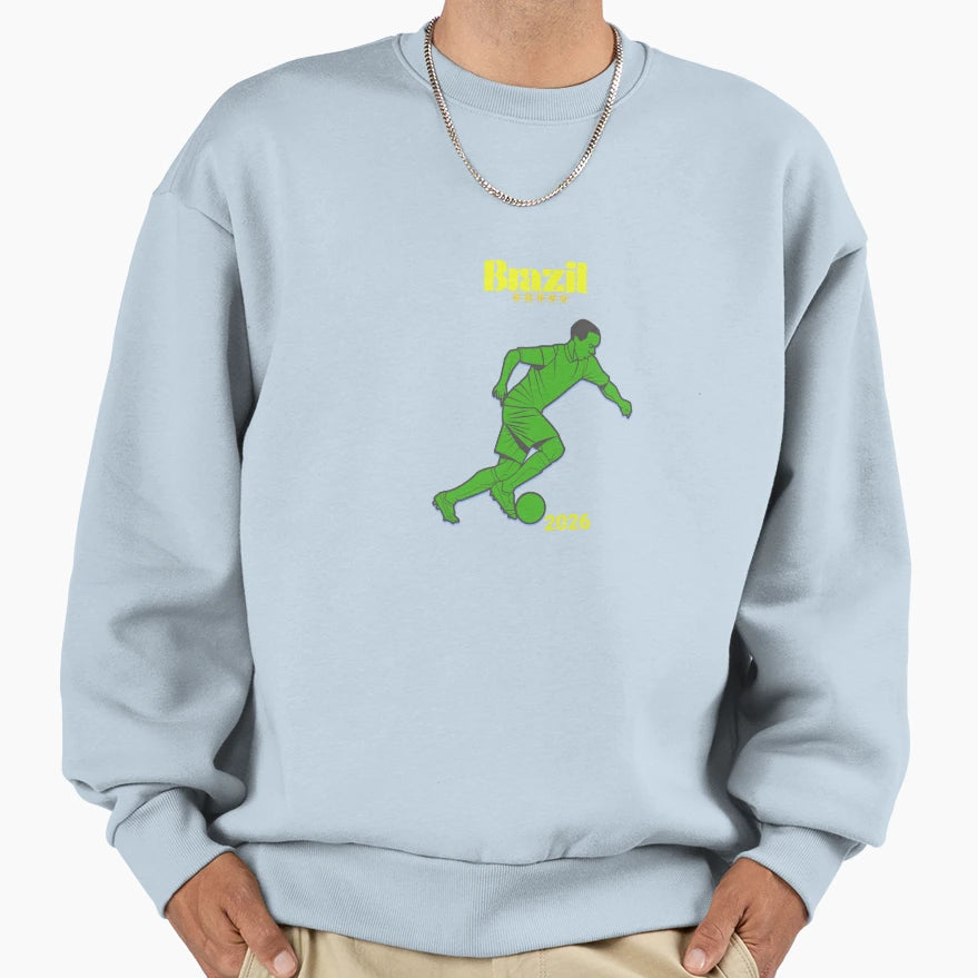 Brazil Soccer Sweatshirt - Trendy Graphic for Adults - T-Shirt, Sweatshirt, Hoodie