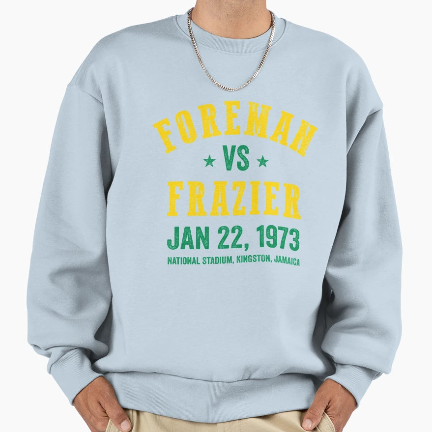 Foreman Vs Frazier Boxing T-Shirt - Custom Art Print for Adults - T-Shirt, Sweatshirt, Hoodie