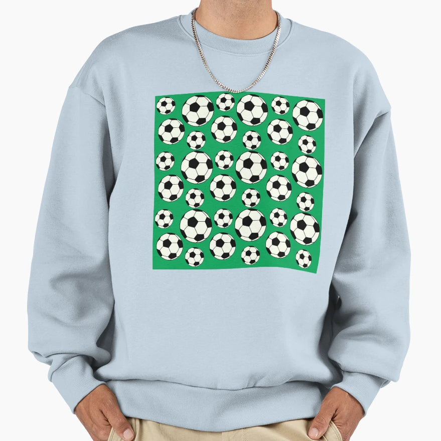 Football Soccer Balls Theme Gifts Sweatshirt - Casual Everyday Wear Unisex - T-Shirt, Sweatshirt, Hoodie