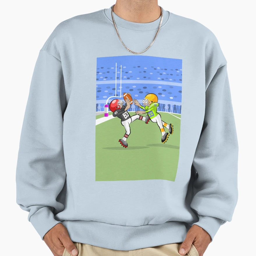 American Football Player Stays Sweatshirt - Casual Everyday Wear Unisex - T-Shirt, Sweatshirt, Hoodie