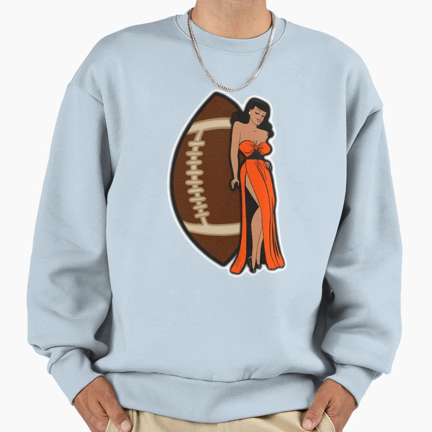 Cincinnati Football Babe Sweatshirt - Graphic Print for Adults - T-Shirt, Sweatshirt, Hoodie