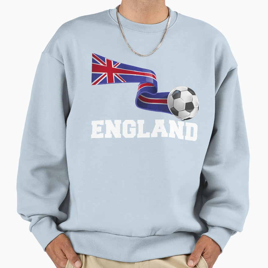 England Soccer England Football T-Shirt - Casual Everyday Wear for Adults - T-Shirt, Sweatshirt, Hoodie