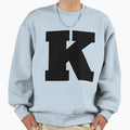 Alphabet K Uppercase Letter K Sweatshirt - Novelty Apparel for Adults - T-Shirt, Sweatshirt, Hoodie