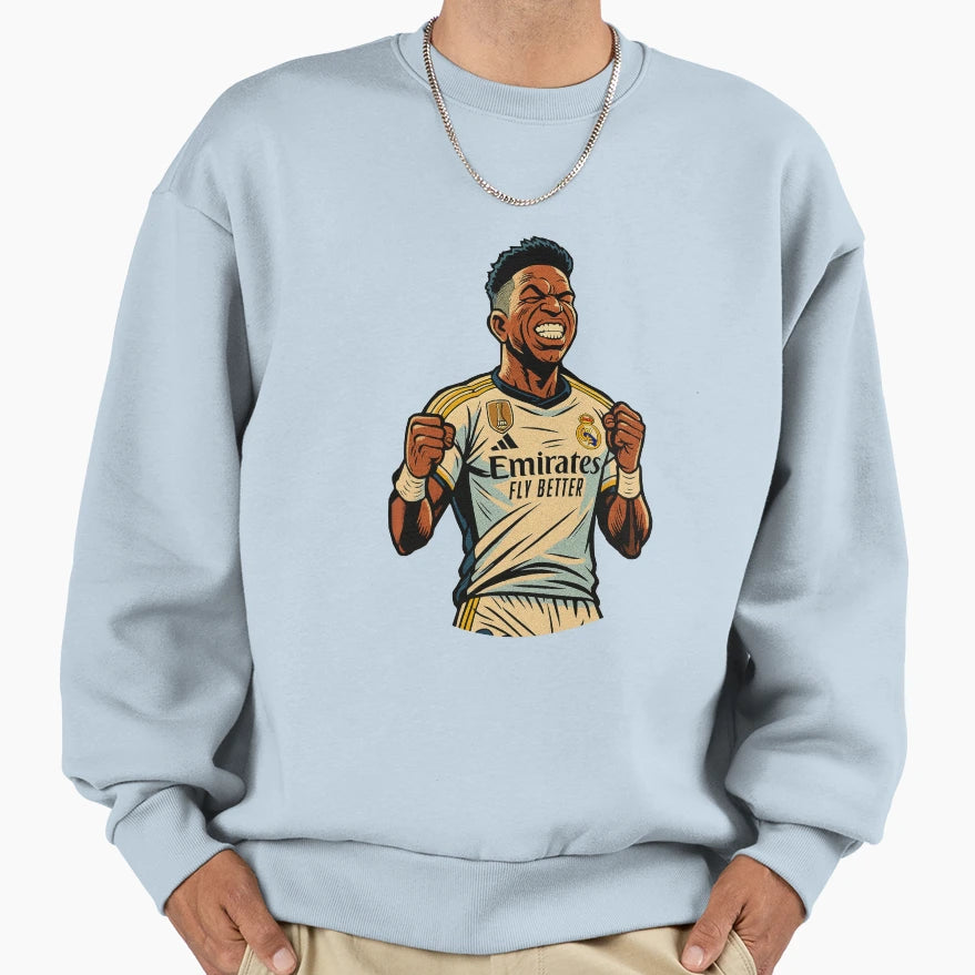 Vini Jr Sweatshirt - Custom Art Print for Adults - T-Shirt, Sweatshirt, Hoodie