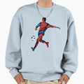 Football Player Action Sweatshirt - Minimalist Print Unisex - T-Shirt, Sweatshirt, Hoodie