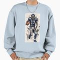 Football Player Sweatshirt - Casual Everyday Wear Men Women - T-Shirt, Sweatshirt, Hoodie