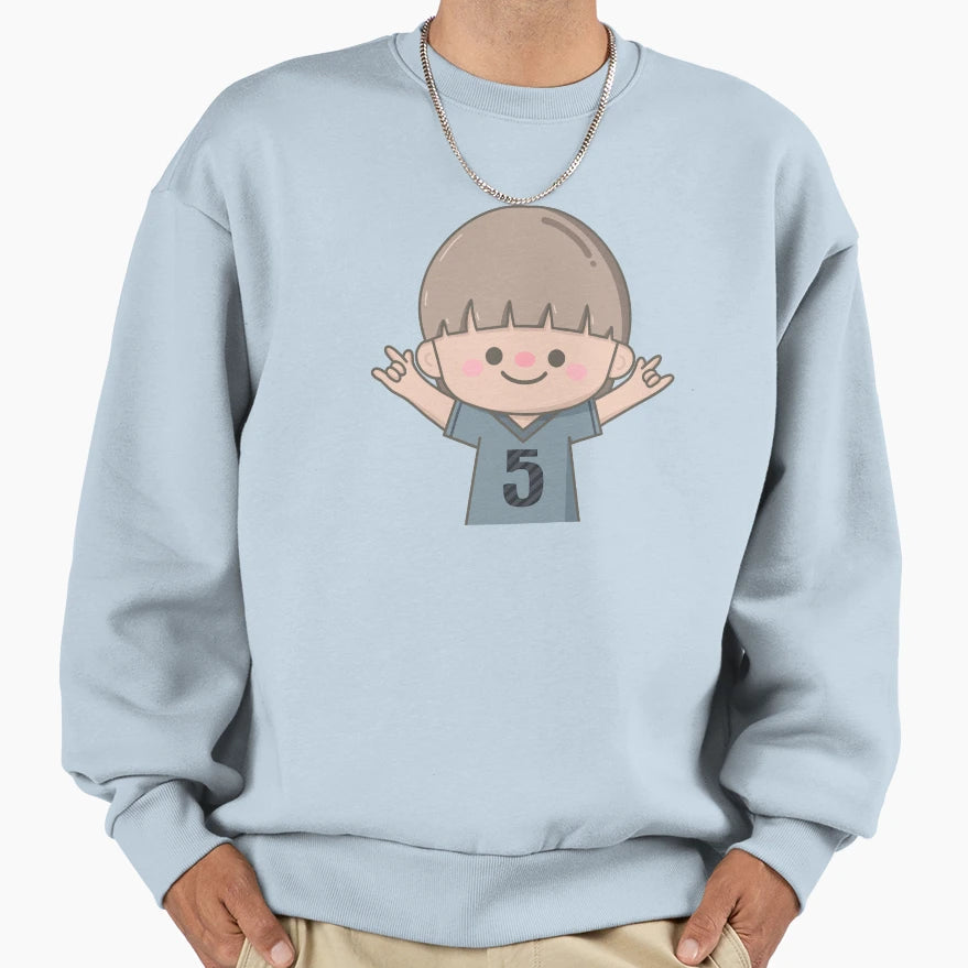Little Pastel Showing Finger Signs I Sweatshirt - Unique Graphic Unisex - T-Shirt, Sweatshirt, Hoodie