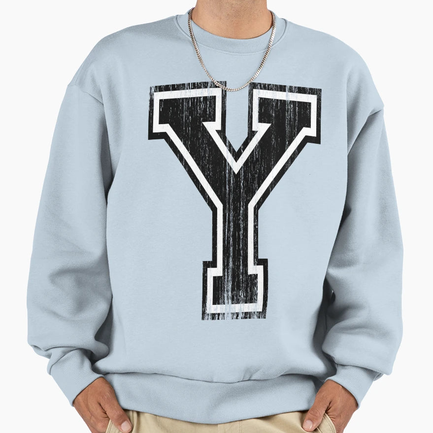 Big Varsity Letter Y Sweatshirt - Custom Art Print for Adults - T-Shirt, Sweatshirt, Hoodie