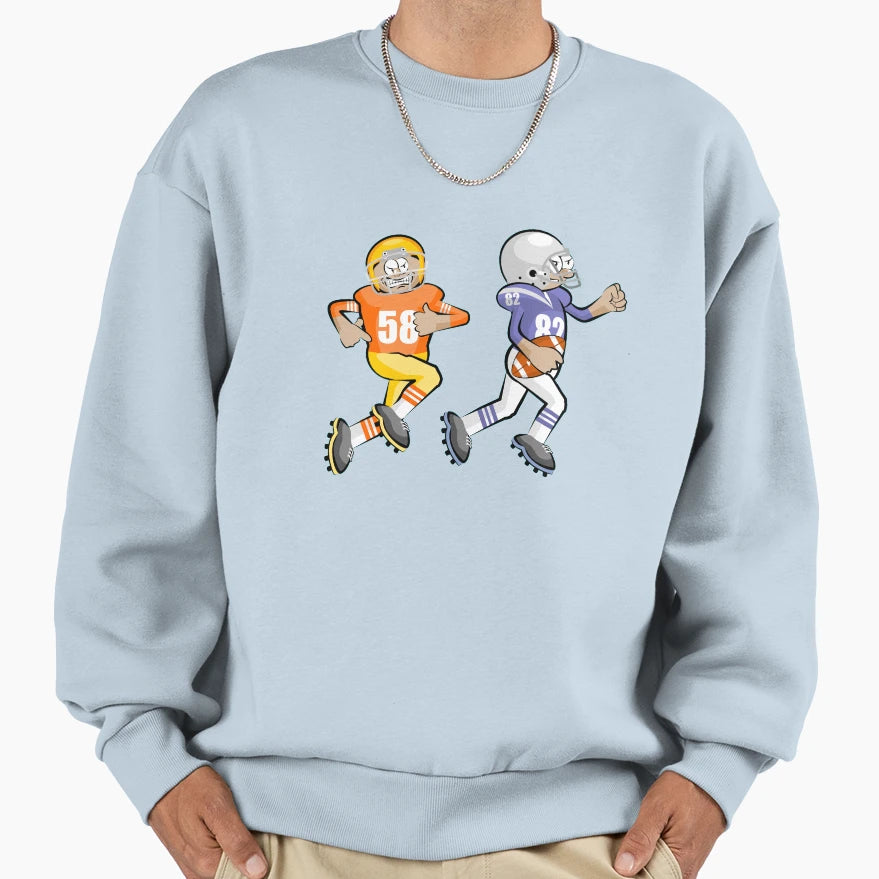 American Football Cartoon 35 41 Sweatshirt - Custom Art Print for Adults - T-Shirt, Sweatshirt, Hoodie