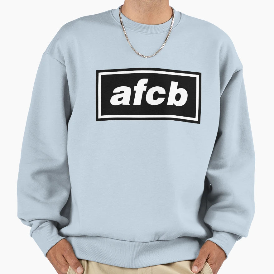 Oasis Font Inspired Afcb Logo Afc Sweatshirt - Trendy Graphic for Adults - T-Shirt, Sweatshirt, Hoodie