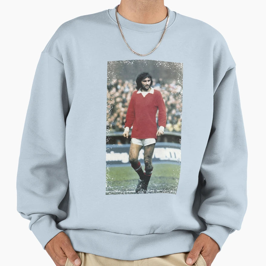 George Best Legend Authentic 70S Rustic T-Shirt - Unique Graphic for Adults - T-Shirt, Sweatshirt, Hoodie