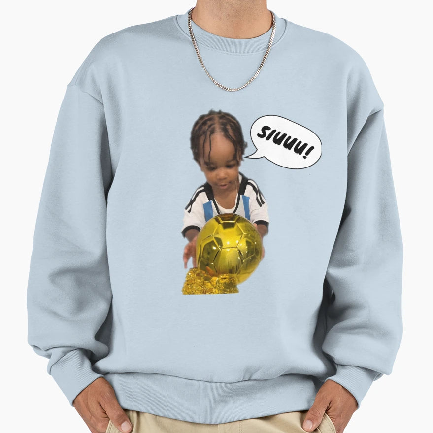 Broski Meme Golden Ball Siuuu Sweatshirt - Aesthetic Graphic Unisex - T-Shirt, Sweatshirt, Hoodie