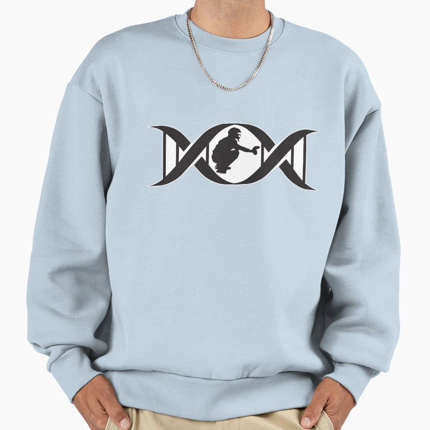Baseball Catcher Dna Sweatshirt - Fun Novelty Design for Adults - T-Shirt, Sweatshirt, Hoodie