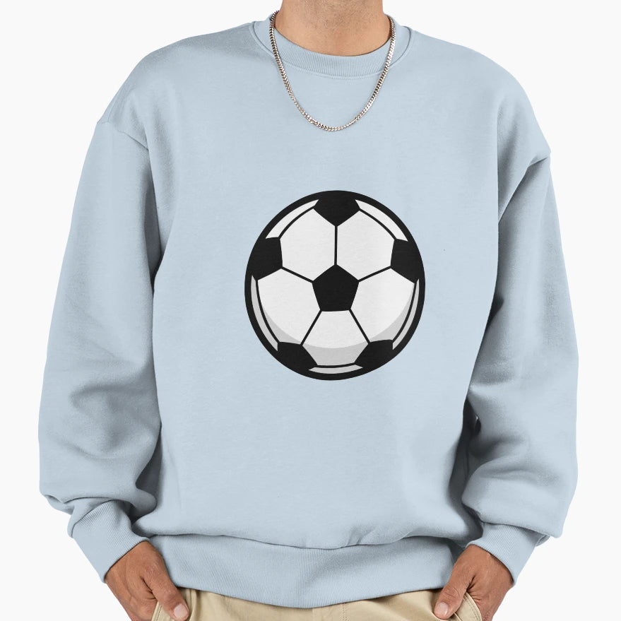 Soccer Ball Sweatshirt - Casual Everyday Wear Men Women - T-Shirt, Sweatshirt, Hoodie