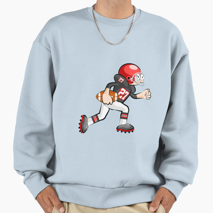 American Football Cartoon 21 41 Sweatshirt - Fun Novelty Design for Adults - T-Shirt, Sweatshirt, Hoodie