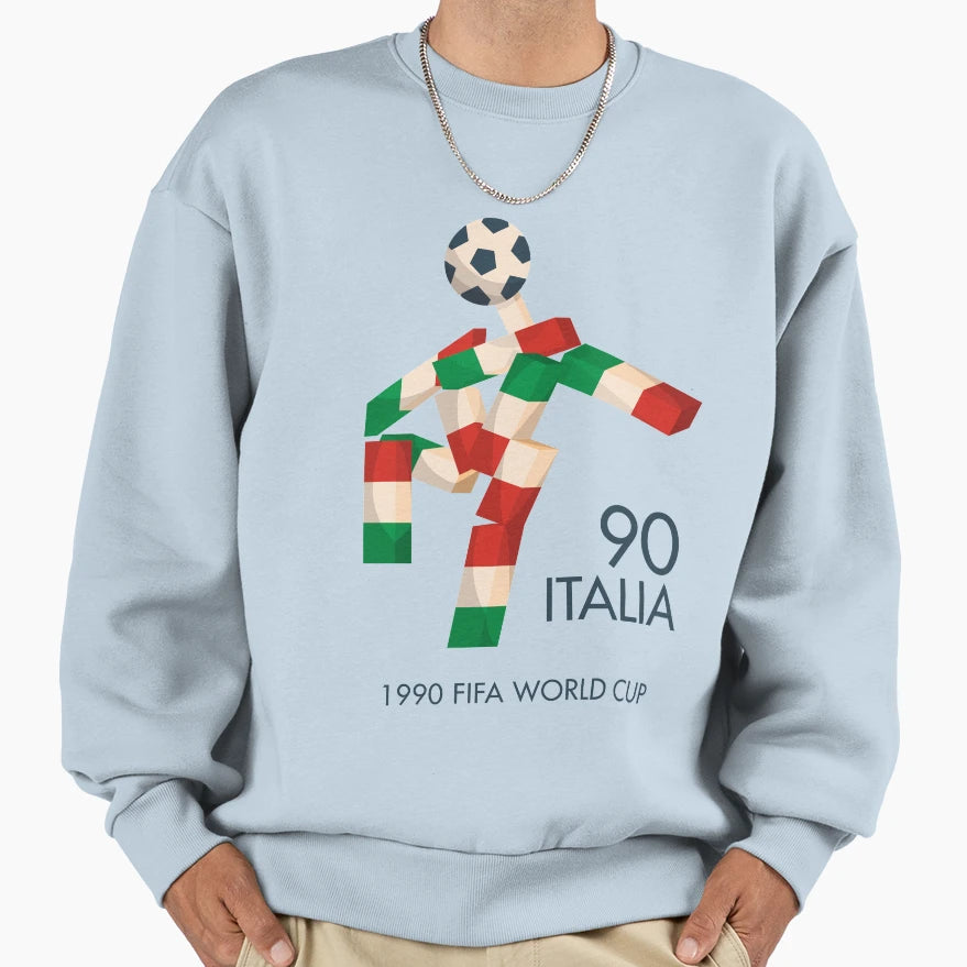 World Cup Ciao Italia 90 Mascotte Old Sweatshirt - Unique Graphic Unisex - T-Shirt, Sweatshirt, Hoodie