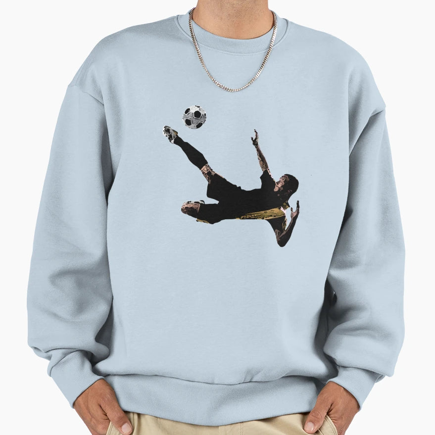 Footballer Football Sweatshirt - Graphic Print Men Women - T-Shirt, Sweatshirt, Hoodie