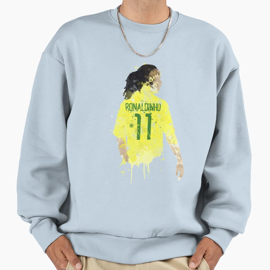 Ronaldinho Brazil Legend Art Sweatshirt - Streetwear Style Unisex - T-Shirt, Sweatshirt, Hoodie